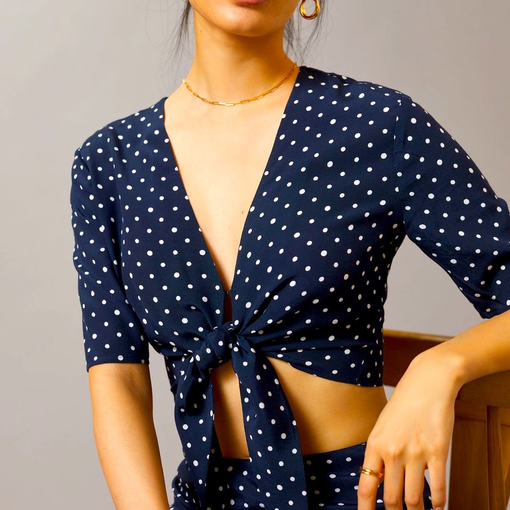 Anthropologie Favorite Daughter Tie-Front Blouse SOLD OUT at Anthro